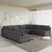 116*86'' Modular Sectional Sofa,Reversible U Shaped Chenille Couch Set,Free Combination,Minimalist Style Indoor Furniture,Oversized 8 Seat Convertible Sofa for Living Room,Apartment,2 Colors - DTYStore