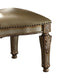 Bone and Gold Patina Side Chair with Nailhead Trim (Set of 2) - DTYStore