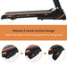 Folding Electric 3.5HP Treadmill With Incline Medium Running Machine Motorised LCD Gym 330lbs Folding Treadmill Electric Motorized Power 14.8KM/H Running Fitness Machine Gym(W54031811 Upgrade ) - DTYStore