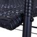 Outsunny Patio 2-Person Wicker Glider Bench Rocking Chair, Outdoor All-Hand Woven PE Rattan Loveseat w/ Ergonomic Design Rocking System for Patio, Garden, Porch, Lawn, Black - DTYStore