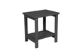 Folding Adirondack Chair with Side Table, 3-Piece Adirondack Chair Set with Wood Texture, Gray(includes 2 Chairs and 1 Table) - DTYStore