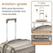 Luggage 4 Piece Sets(14/20/24/28), Hard Shell Lightweight TSA Lock Carry on Expandable Suitcase with Spinner Wheels Travel Set for Men Women - DTYStore