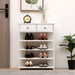 Storage Rack Storage Organiser in the Entryway Economical Home Shoe Rack Multi-Layer Shoe Cabinet,bring 2 drawers ,Very Suitable for Entrance Hallway (White) - DTYStore