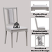Marta Beige Linen & Natural Finish Side Chair (Set of 2) - DTYStore