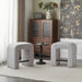 24'' Boucle stool Set of 2,Dining Chairs for Home Kitchen Island,Grey - DTYStore