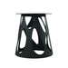 59.05" Round Marble Dining Table with Black Iron Metal Base, Artificial Marble for 6-8 People, Dining Room/Living Room Kitchen Dining Table,White (Dining Table Only) - DTYStore