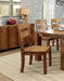 Dark Oak Rustic Style Solid wood Kitchen Set of 2pc Dining Chairs Panel Back Chairs Dining Room - DTYStore