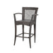 Outdoor PE rattan Barstools with Iron Frame (Set of 2), Multi Brown - DTYStore