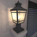 Large Outdoor Post Lights Lamp Post Light Fixture, 18inch Waterproof Aluminum Post Lamp with Clear Glass, Fence Post Deck Lighting for Garden, Patio, Pathway - DTYStore