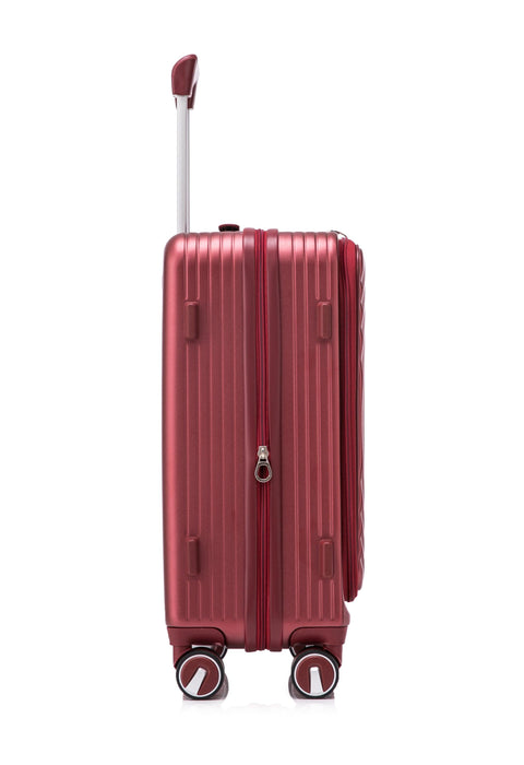 Luggage Sets 3 Piece(20/24/28), Expandable Carry On Luggage with TSA Lock Airline Approved, 100% PC Hard Shell and Lightweight Suitcase with Front Pocket and Spinner Wheels - DTYStore