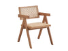 Velentina Rattan & Natural Finish Arm Chair (Set of 2) - DTYStore