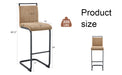 42.5 Inch Tall Brown Tech Fabric Bar Stool - A Perfect Combination of Modern Design, Comfort, and Stability.A Set of 2.Suitable Not Only For Home Use But Also For Bars, Restaurants,And Other Settings. - DTYStore