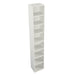 8-Tier Media Tower Rack, CD DVD Slim Storage Cabinet with Adjustable Shelves, Tall Narrow Bookcase Display Bookshelf for Home Office,Multi-functional double-decker bookcase - DTYStore