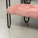 Modern Loveseat 2 Seater Sofa Chenille Fabric Couch with Arms and Metal Legs for Living Room, Home Office, Studio (Pink Chenille) - DTYStore