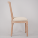Upholstered Fabrice French Dining Chair,Set of 2,Beige - DTYStore