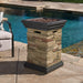 19.50'' STONE MGO FIRE COLUMN - 40 000 BTU - DTYStore