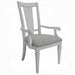 Light Grey and Weathered White Padded Arm Chair (Set of 2) - DTYStore