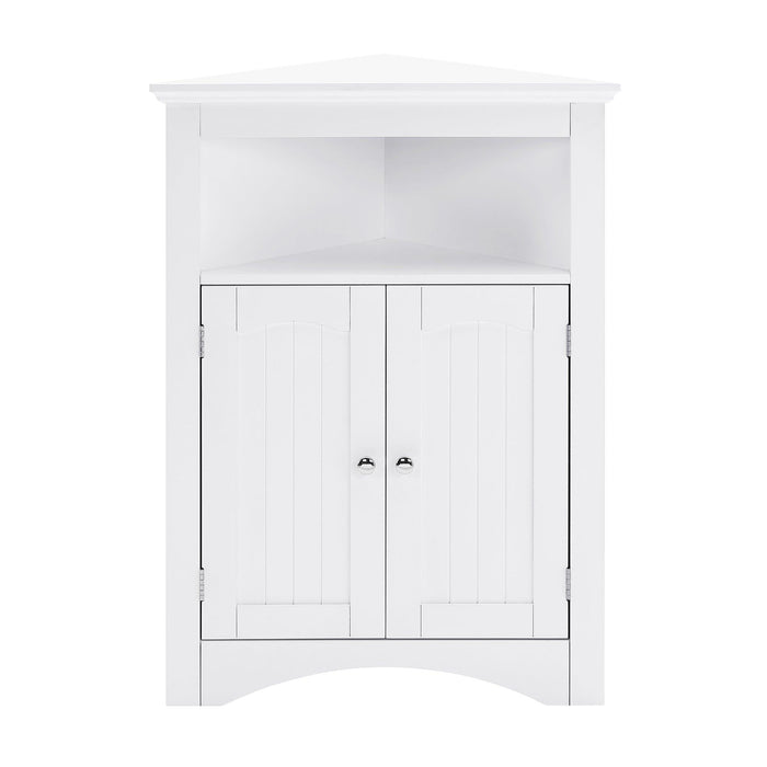 sideboard cabinet,corner cabinet,Bathroom Floor Corner Cabinet with Doors and Shelves, Kitchen, Living Room,Free Standing Storage Cabinet for Bathroom - DTYStore