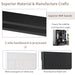 Modern Style Multiple Functions Hallway Coat Rack with Metal Hooks, Entryway Bench 60" Wide Hall Tree with Ample Storage Space and 24 Shoe Cubbies , Black (OLD SKU: WF286983AAB ) - DTYStore