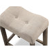 Sora Button Tufted Counter Height Saddle Stool, Set of 2, Taupe - DTYStore