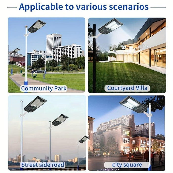 Solar Street Lights Outdoor, Parking Lot Lights with 109PCS LED Beads , IP65 Waterproof Solar Flood Lights, Dusk to Dawn Solar Lights for Garden, Street Side Road,Courtyard Villa,City Square - DTYStore