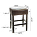 26' Backless Counter Stools, 2-Pcs Set, Brown - DTYStore