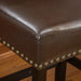 26' Backless Counter Stools, 2-Pcs Set, Brown - DTYStore