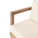 4-Pieces Acacia Wood Patio Furniture Set, Outdoor Furniture with Coffee Table, Patio Conversation Set Deep Seating with Soft Cushion, Porch Chairs for Garden, Backyard Porch Balcony, Brown wash, Beige - DTYStore