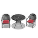 (Cushions In Random Colors)3-Piece Set Of Cast Aluminum Patio Furniture With Cushions - DTYStore