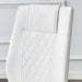 Modern dining chairs, dining room chairs, and golden leg cushioned chairs made of artificial leather, suitable for kitchens, living rooms, bedrooms, and offices. Set of 6 pieces (white+PU )C-001 - DTYStore