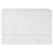 Queen Size Mobile Murphy Bed with Drawer and Little Shelves on Each Side,White - DTYStore