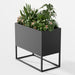 36*18*18 inch Large Metal Rectangular Planter with Shelves and Drainage Holes for Indoor/Outdoor Use, Perfect for Tall Plants, Flowers, or Shrubs in High-Traffic Areas - DTYStore