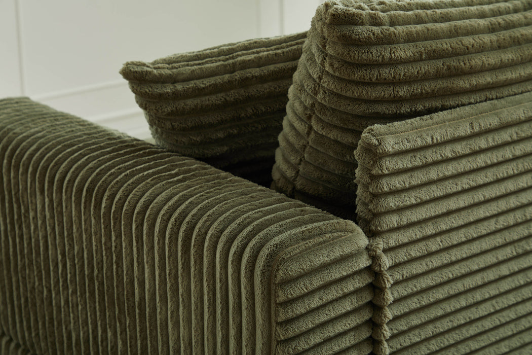 Modern Sectional Couch , 2 Pieces Corduroy Couch Cushion Covers , Soft Stretch Sofa Slipcovers with 2pcs Pillows