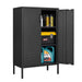 Suitable For Steel Storage Cabinets in living rooms, kitchens, and bedrooms, 2 door miscellaneous storage cabinet, garage tool storage cabinet, and office file cabinet 2 movable partitions