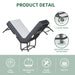 75' x 38' Twin Folding Bed with 3.7' Memory Foam Mattress, Portable Foldable Extra Bed, Rollaway Bed for Guests, and Sturdy Metal Frame - DTYStore