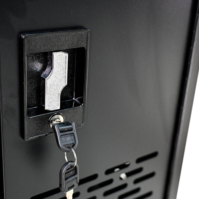 16-Compartment Removable Locking Charging Cabinet for Laptop, Chromebook-Black - DTYStore