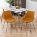 Aufurr Modern Velvet Dining Chair, Set of 2, Gold - DTYStore