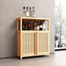 Large Capacity Bamboo Storage Cabinet Furniture for Bathroom Living Room Bathroom Bamboo Storage Cabinet With Shelves - DTYStore