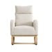 27.6"W Modern Accent High Backrest Living Room Lounge Arm Rocking Chair, Two Side Pocket - DTYStore