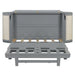 Full Murphy Bed with Hidden Storage & Modern Woven Design,Gray - DTYStore