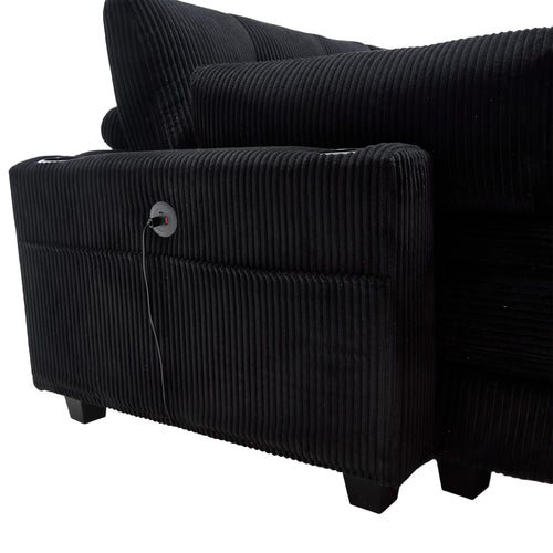 UNITED WE WIN Sleeper Sofa Couch Bed,Oversized Chaise Lounge Chair Cozy Cloud Couch - Image 9