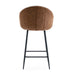 26.5'' Modern - Style counter height bar stools, with comfortable upholstery,durable metal legs ensure stability, enhance the decor of your kitchen or dining area.--Brown - DTYStore