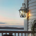 Black Outdoor Wall Lantern 2-Light, Large Outside Modern Wall Sconce Light Fixture, Industrial Porch Light Wall Mount with Glass, Waterproof Farmhouse Exterior Lamp Lighting (2 Pack)