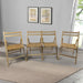Furniture Slatted Wood Folding Special Event Chair - Wood, Set of 4, FOLDING CHAIR, FOLDABLE STYLE - DTYStore