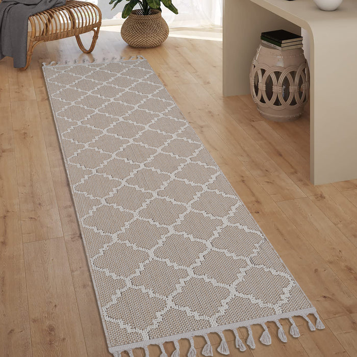 DTY Signature Collection 2X8 Ivory /Trellis Indoor/Outdoor Area Rug - DTYStore