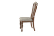 Set of 2 Dining Chairs Upholstered Tufted unique Design Chairs Back Cushion Seat Dining Room - DTYStore