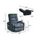 Electric Power Lift Recliner Chair Sofa with Massage and Heat for Elderly, 3 Positions, 2 Side Pockets and Cup Holders, USB Ports, High-end quality fabric - DTYStore