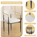 dining chairs set of 2 white , medieval modern dining chairs, teddy velvet chairs with metal legs, kitchen, easy to assemble suitable for home and office use Default -DTYStore