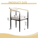 dining chairs set of 2 white , medieval modern dining chairs, teddy velvet chairs with metal legs, kitchen, easy to assemble suitable for home and office use Default -DTYStore