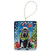 Neapolitan Mastiff Christmas Reindeer Porcelain Ornament Christmas Tree Hanging Decorations for Home Christmas Holiday, Rectangle, Gift, Multicolor - DTYStore